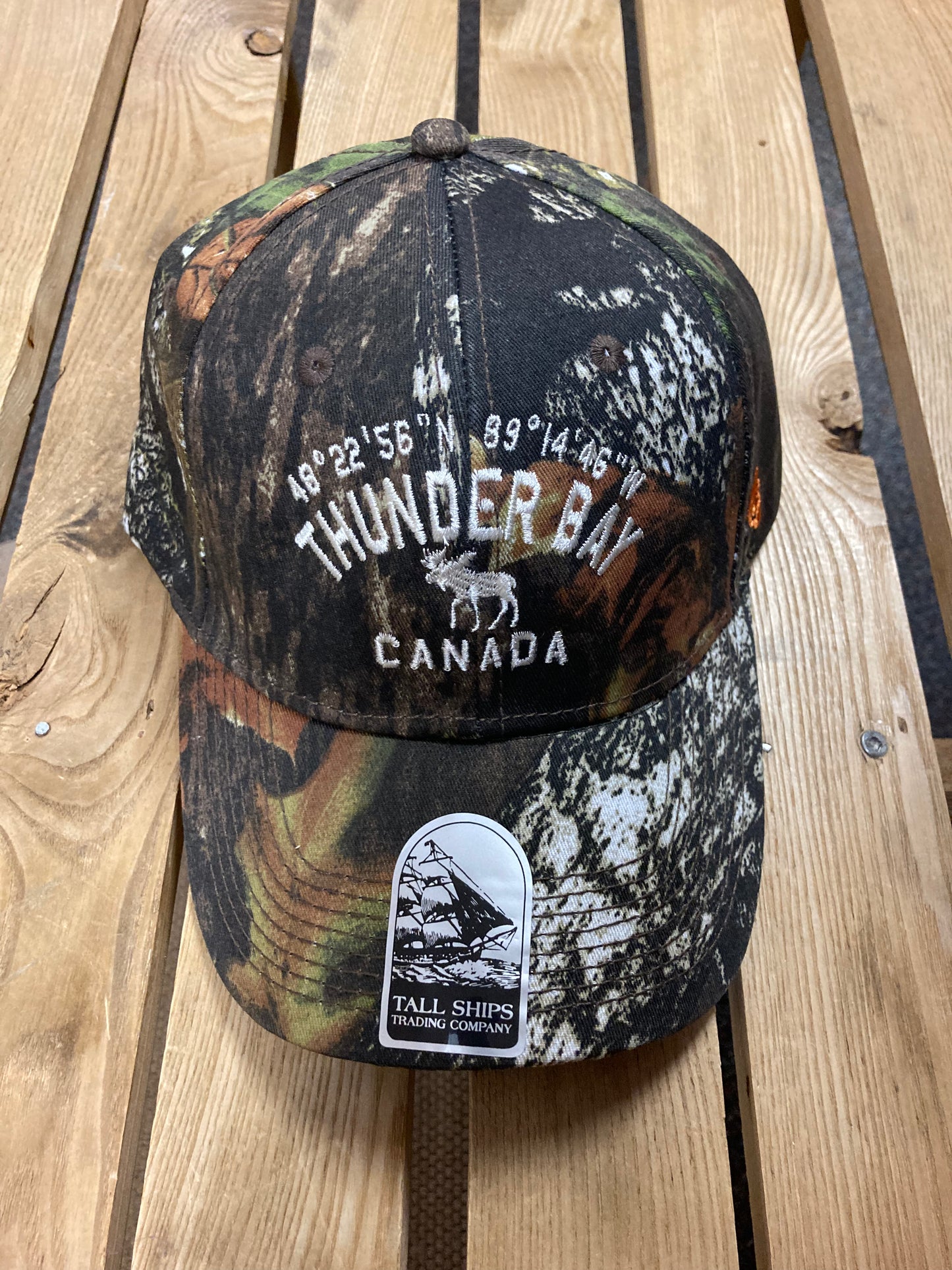 Ball Cap - Thunder Bay, Canada - Co-ordinates - Camo