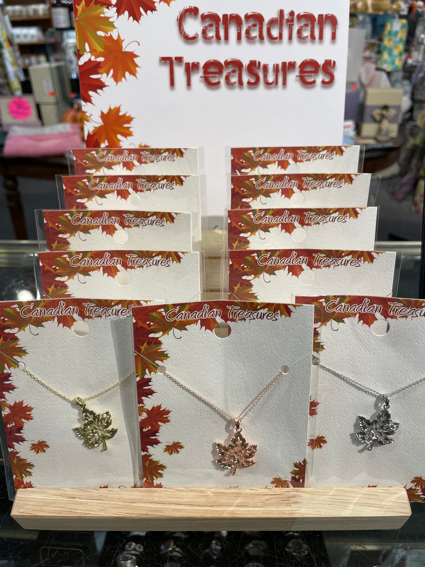 Canadian Treasures - Maple Leaf Necklace - Assorted Varieties