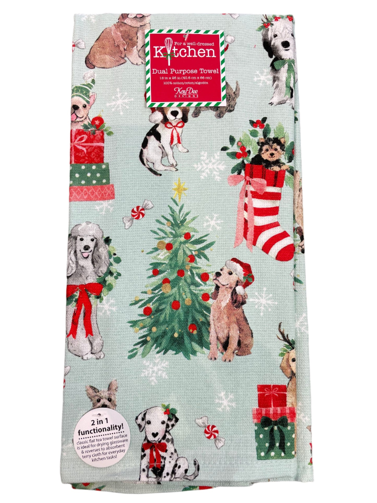 Christmas - Tea Towel - Pups