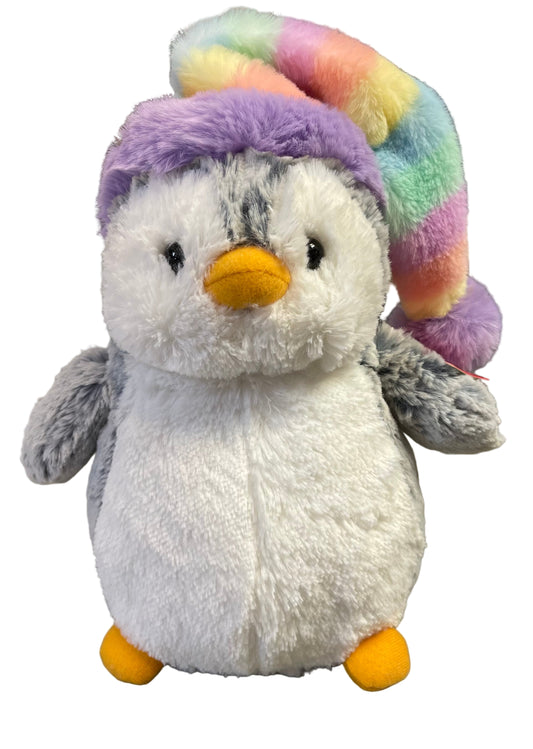 Plush Toy - Penguin Rainbow Hat