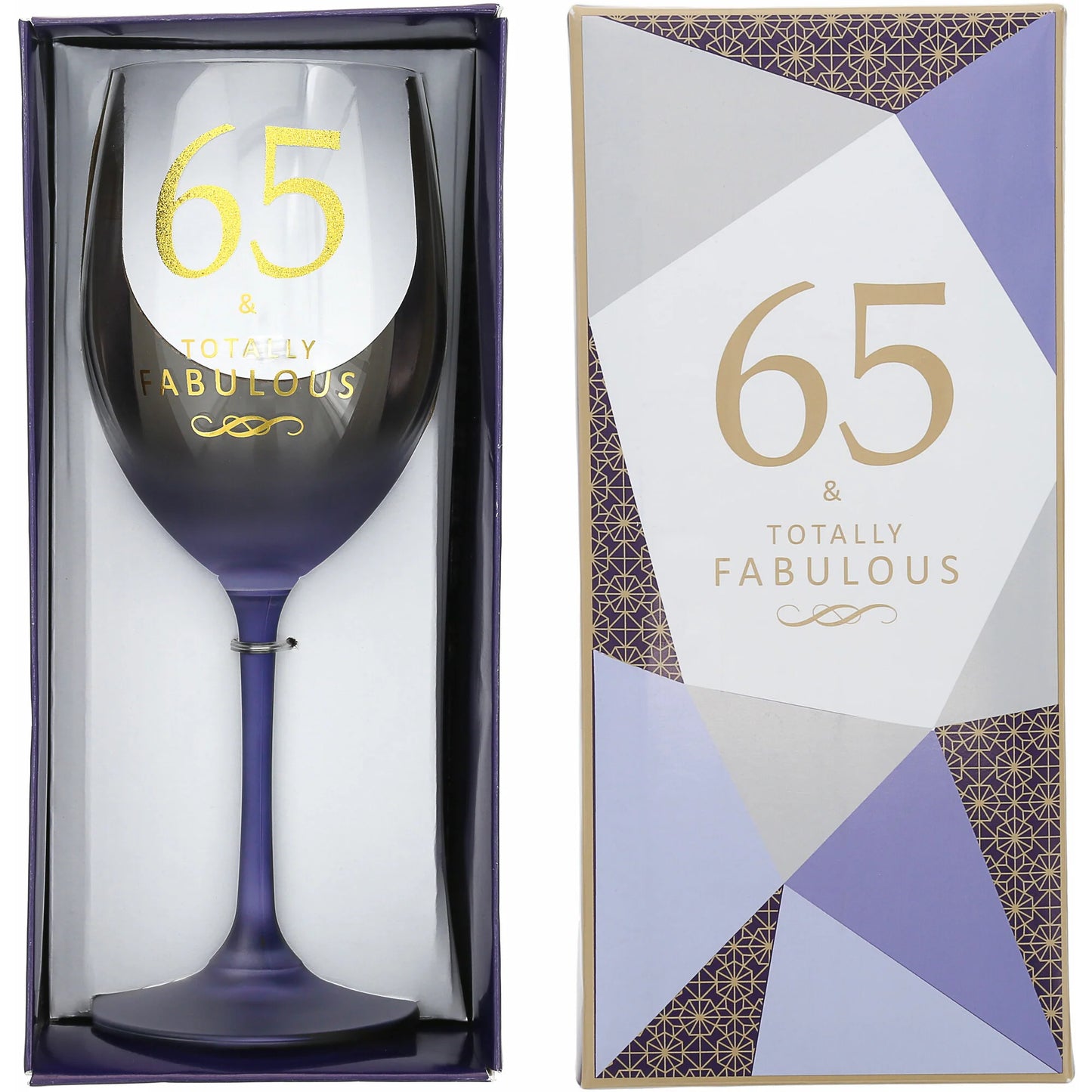 Drinkware - 65th Birthday - Crystal Wine Glass