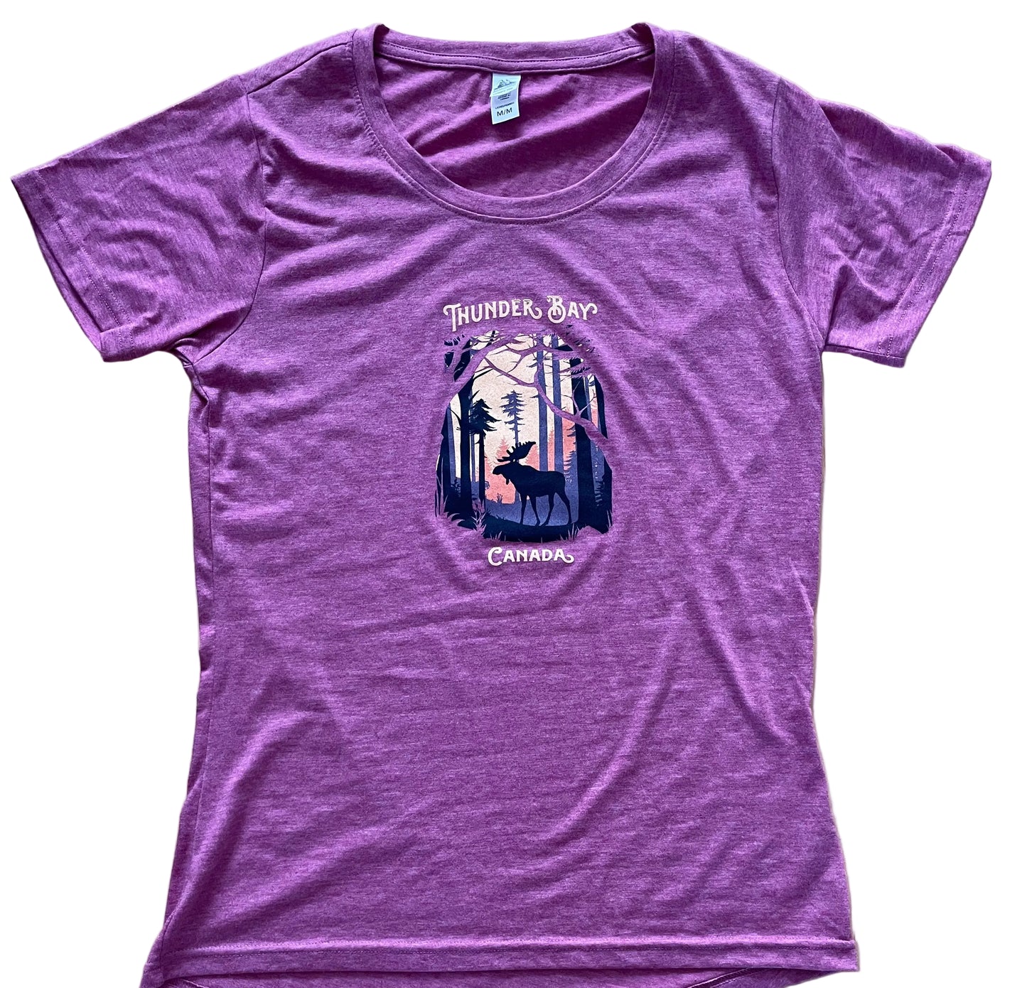 Souvenir Clothing - Ladies Comfy T-Shirt - Thunder Bay, Canada - Magenta Haze