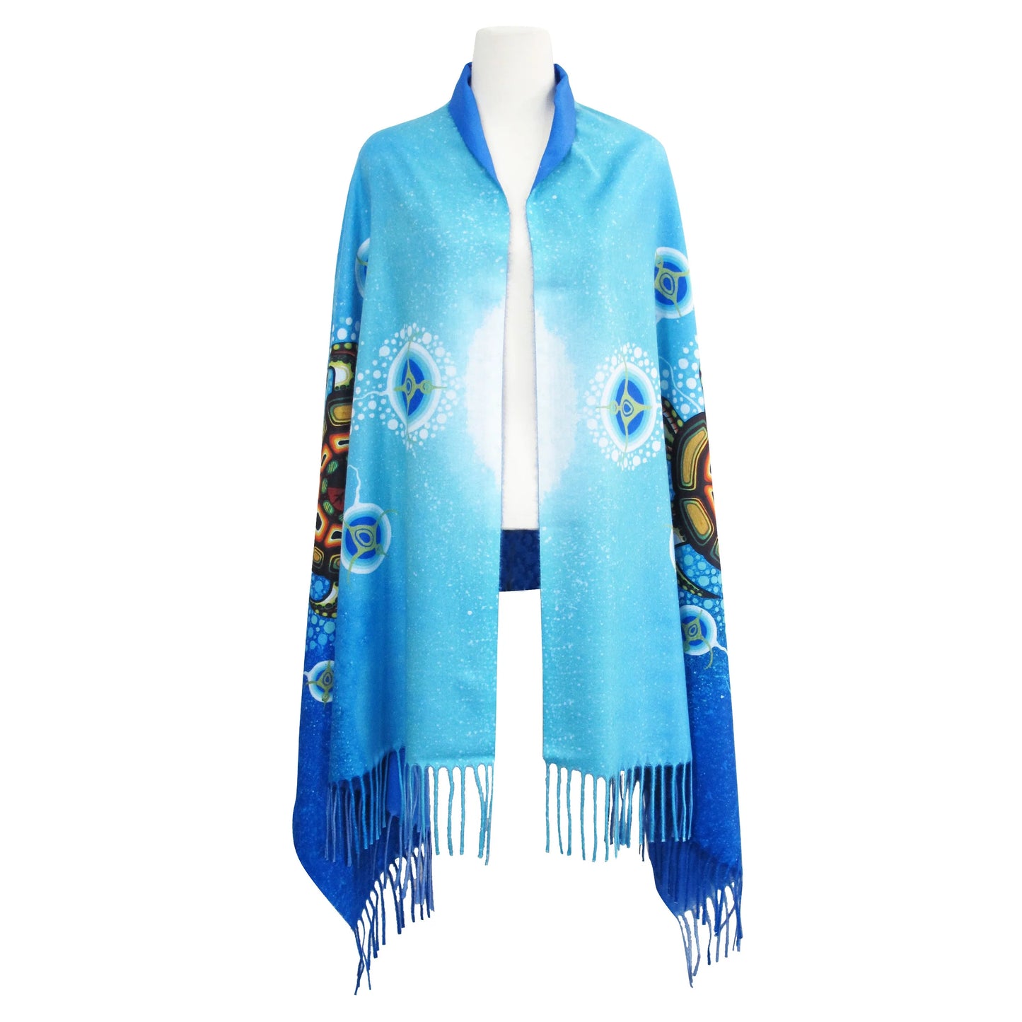 Oscardo - James Jacko - Eco Art Print Shawl - Medicine Turtle