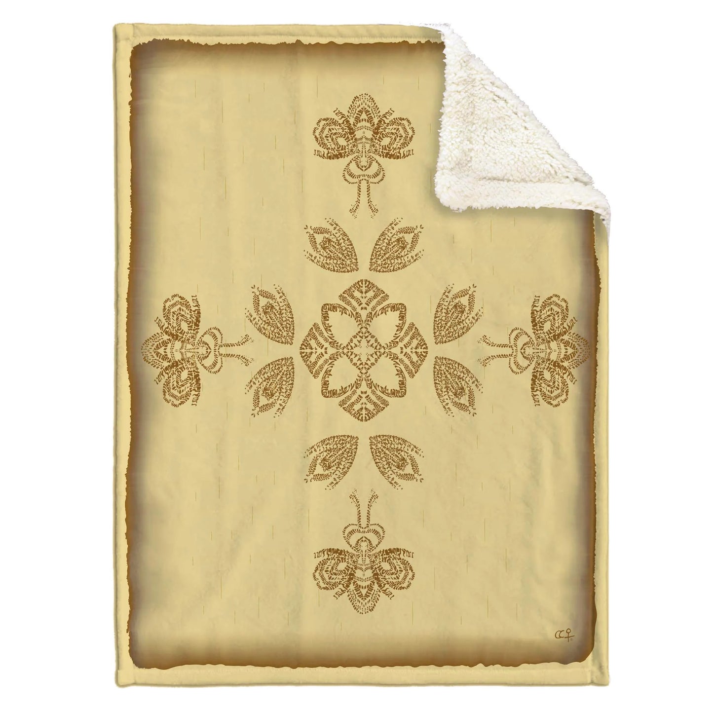 Oscardo - Pat Bruderer - Bee-Lieve - Faux Rabbit Fur Throw Blanket