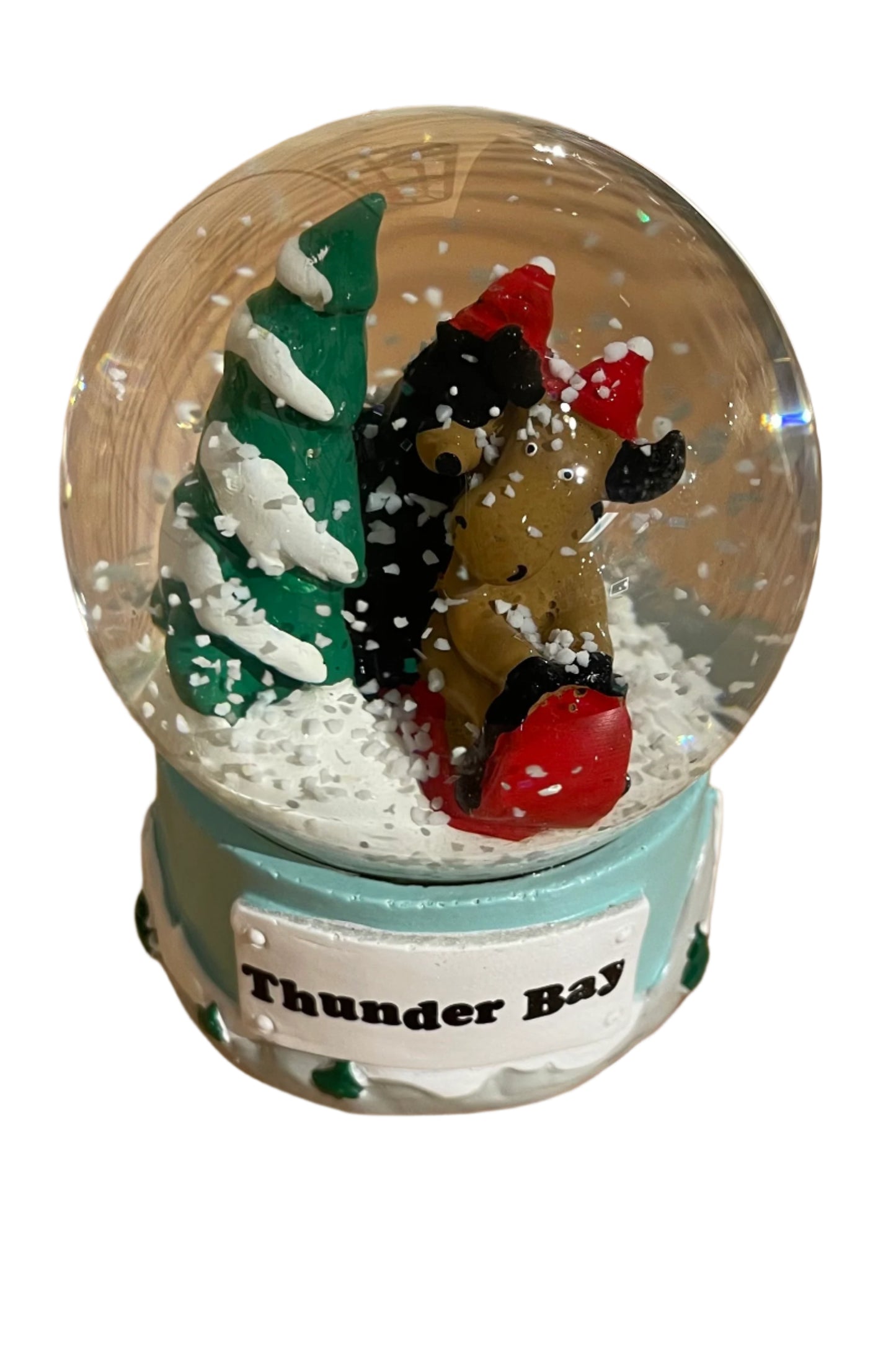 Souvenir - Snow Globe - Thunder Bay - Sledding Friends