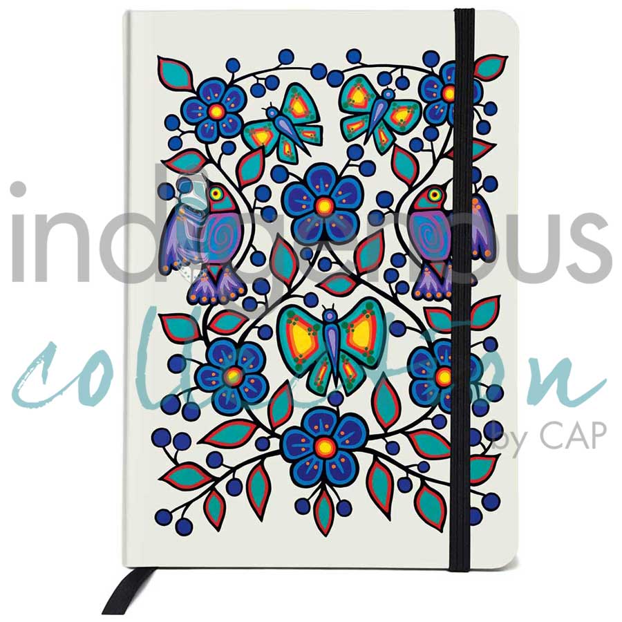 Indigenous Collection - Jim Oskineegish - Journal - White Floral Garden