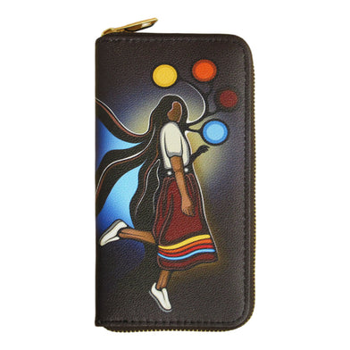 Oscardo - Emily Kewageshig - Zip-Around Wallet - A Skirt With a Story