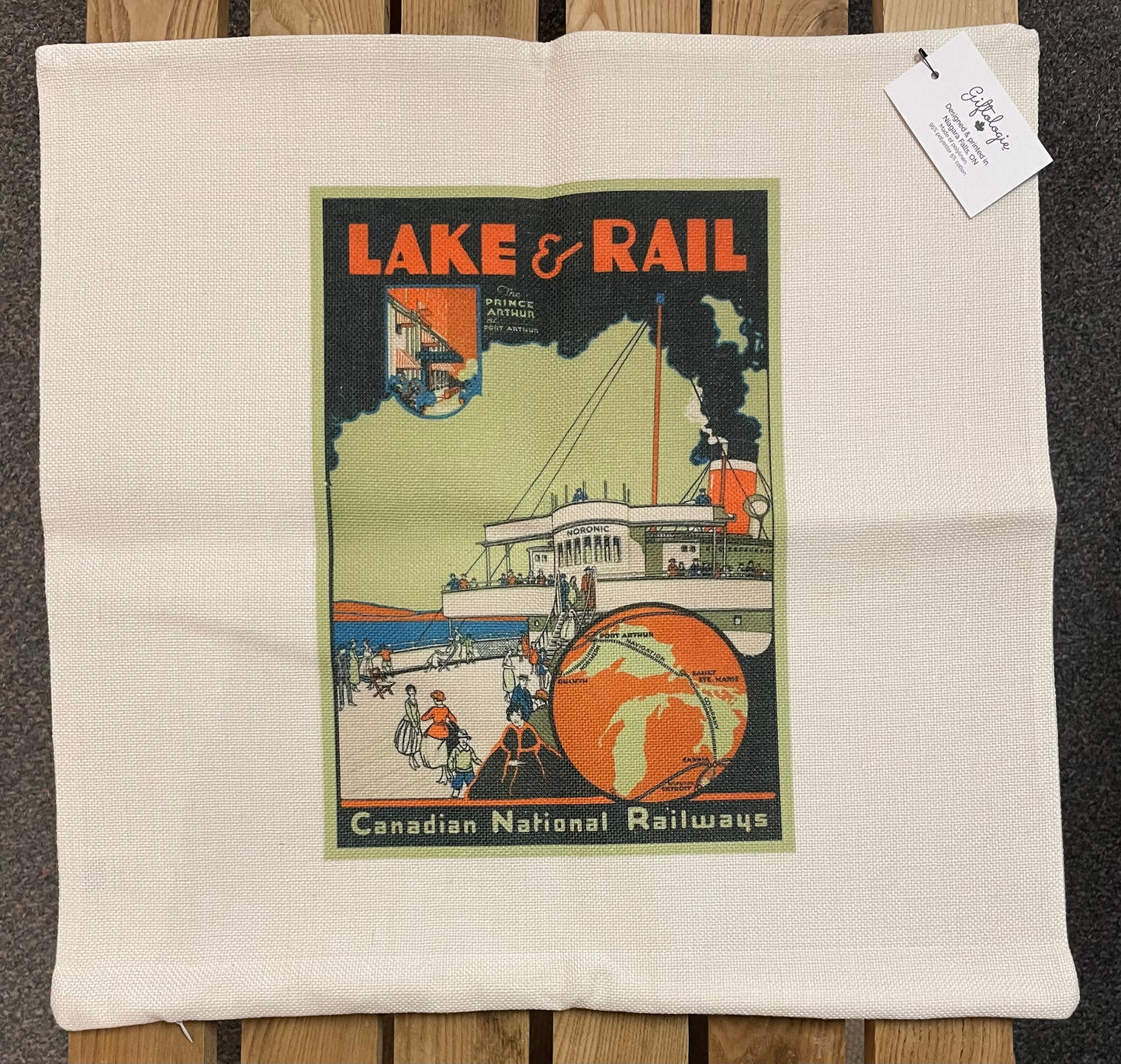 Hometown Series - Pillow Case - Canadian National Railway