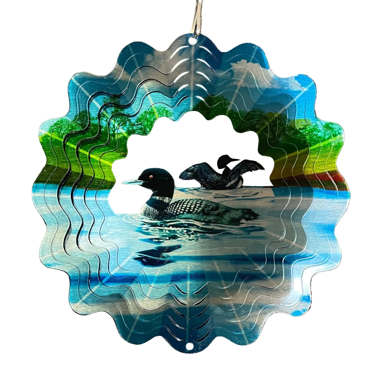Wind Spinner - Loons - 6.5" Diameter