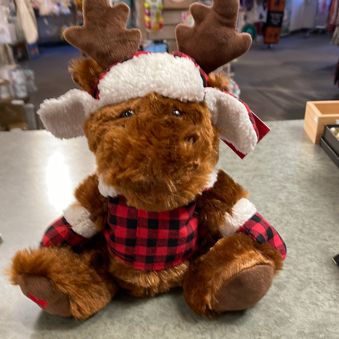 Souvenir Toy - Plush Plaid Moose