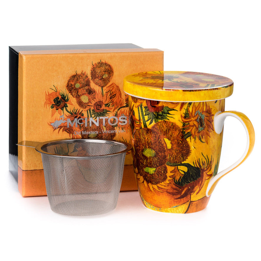 McIntosh China - Van Gogh - Tea Mug With Infuser And Lid