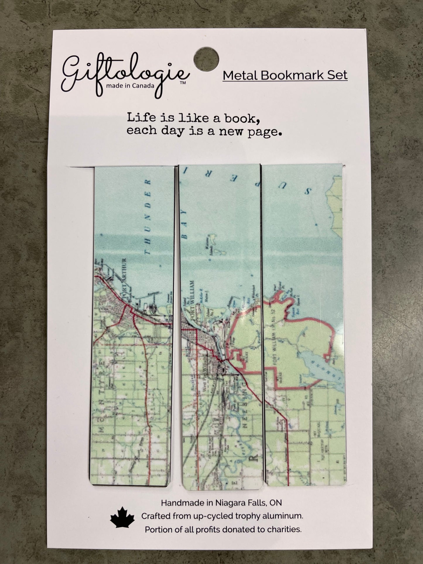 Hometown Series - Bookmark Set - Thunder Bay Map