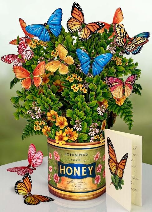 Pop-Up Flower Bouquet - Butterflies & Buttercups