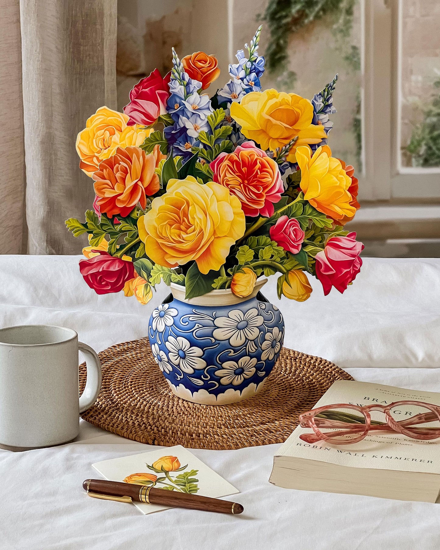 Pop-Up Flower Bouquet - Sorbet Roses