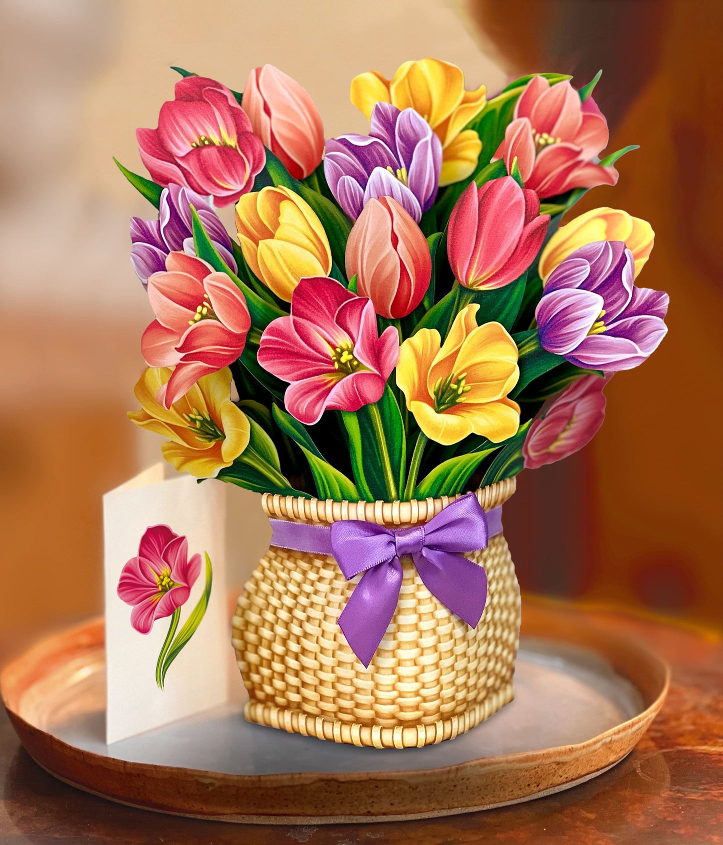 Pop-Up Flower Bouquet - Festive Tulips