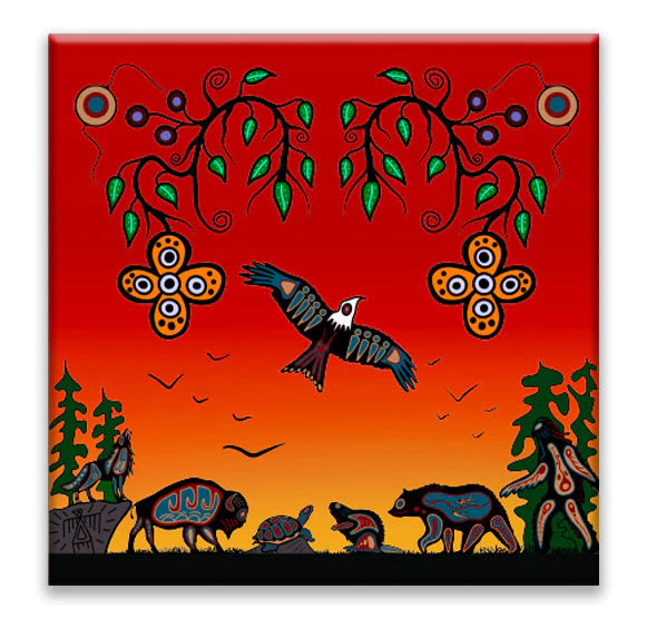 Oscardo - Cody Houle - Trivet - Seven Grandfather Teachings