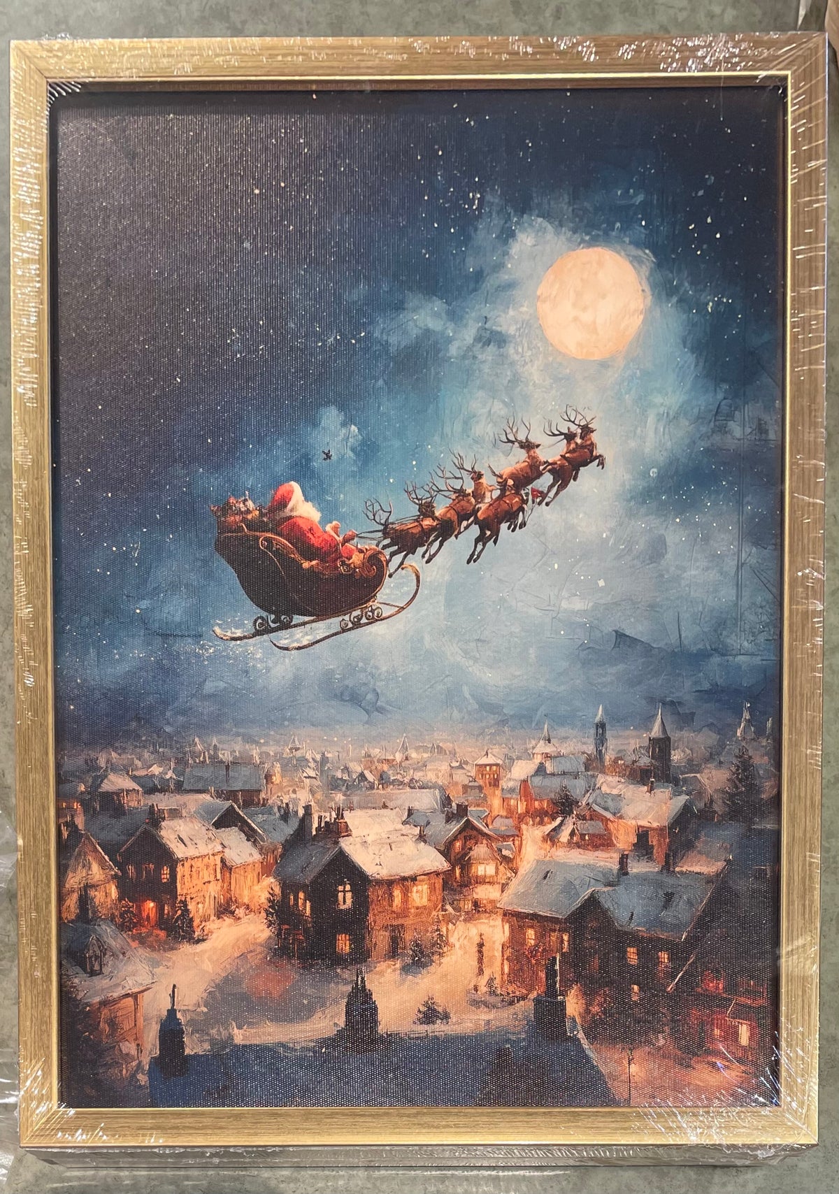 Christmas - LED Framed Santa Picture