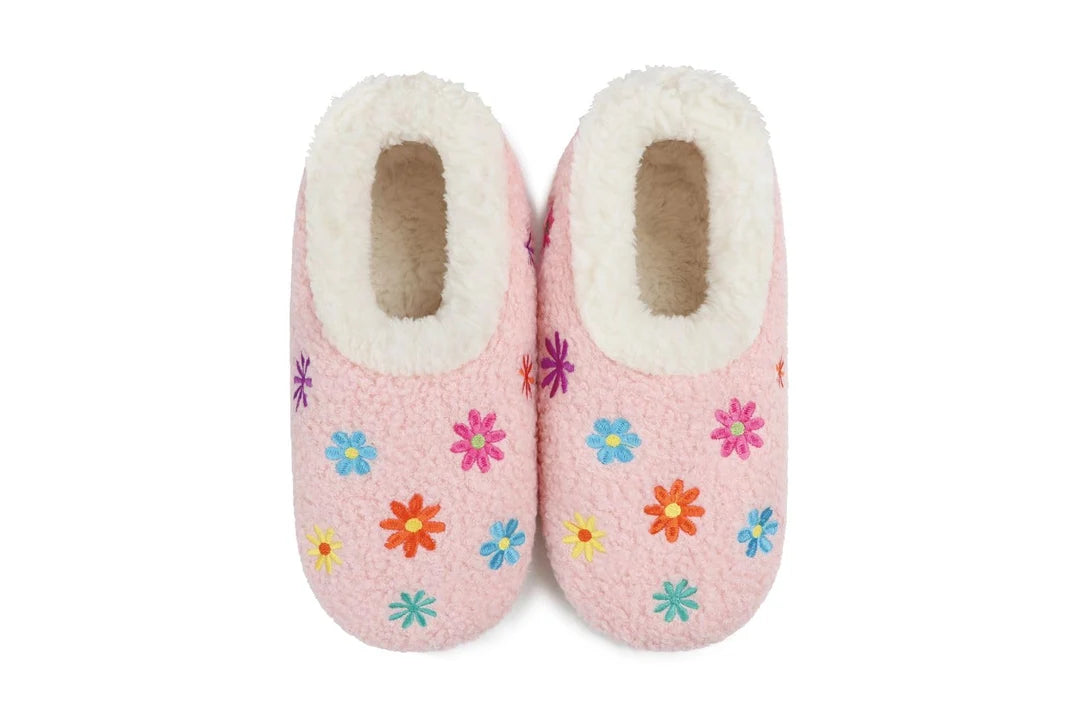 Snoozies - Embroidered - Mini Daisy - Pink