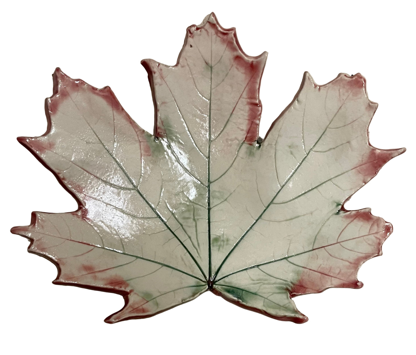 Pottery By Edie Hashiguchi - Maple Leaf Plate