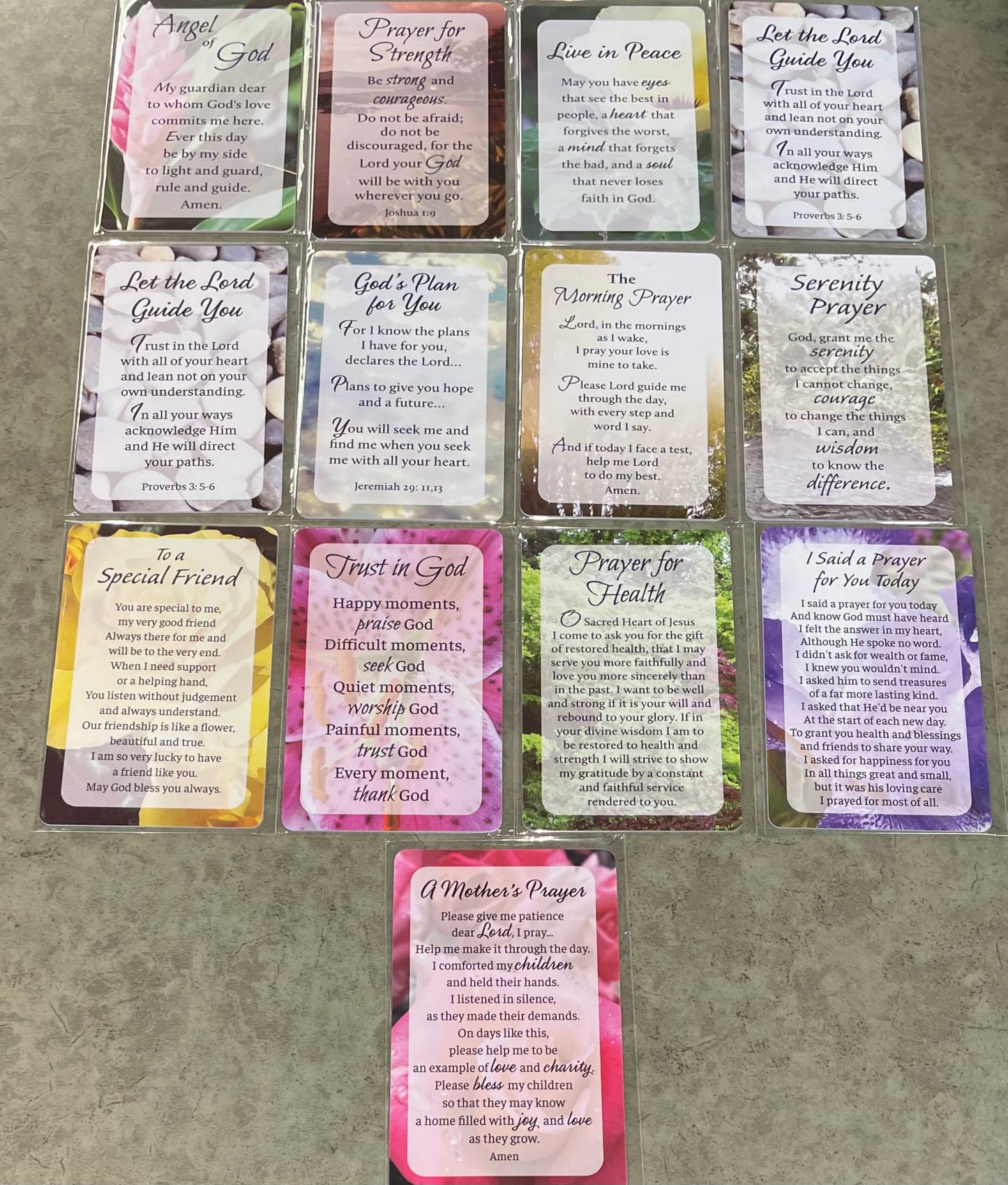 Prayer Cards - Assorted Varieties