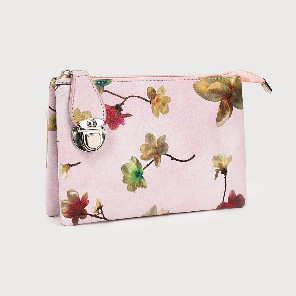 Caracol - Crossbody - Pink Flowers