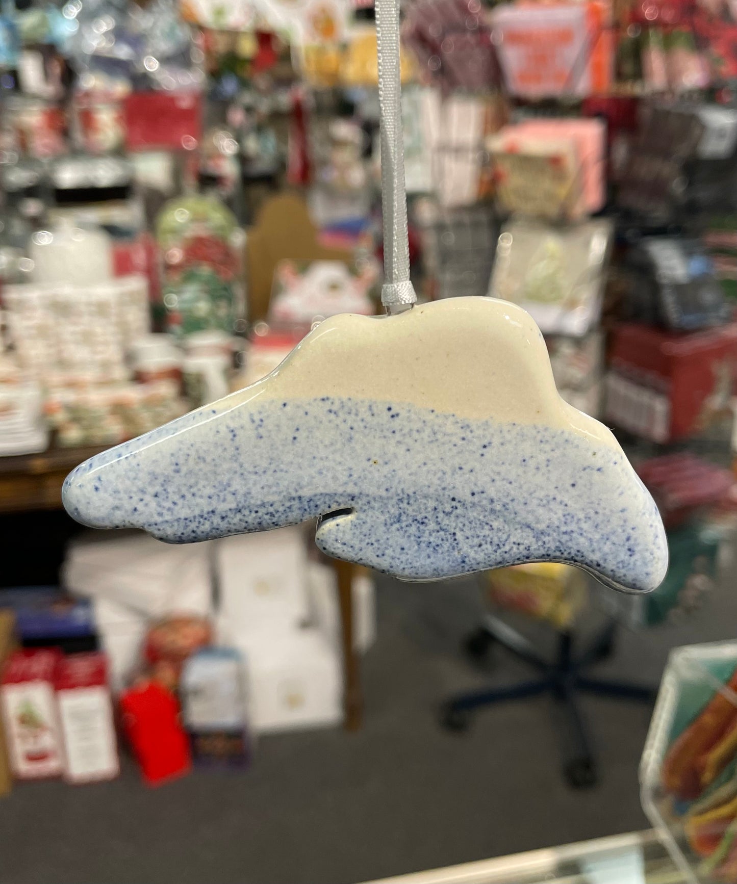 Christmas - Pottery By P0T's 2G0 - Lake Superior Ornament