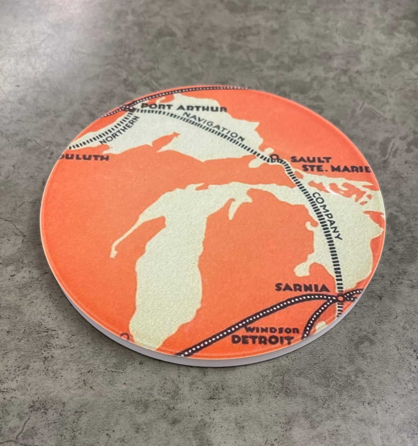 Hometown Series - Coaster - Lake and Rail Poster