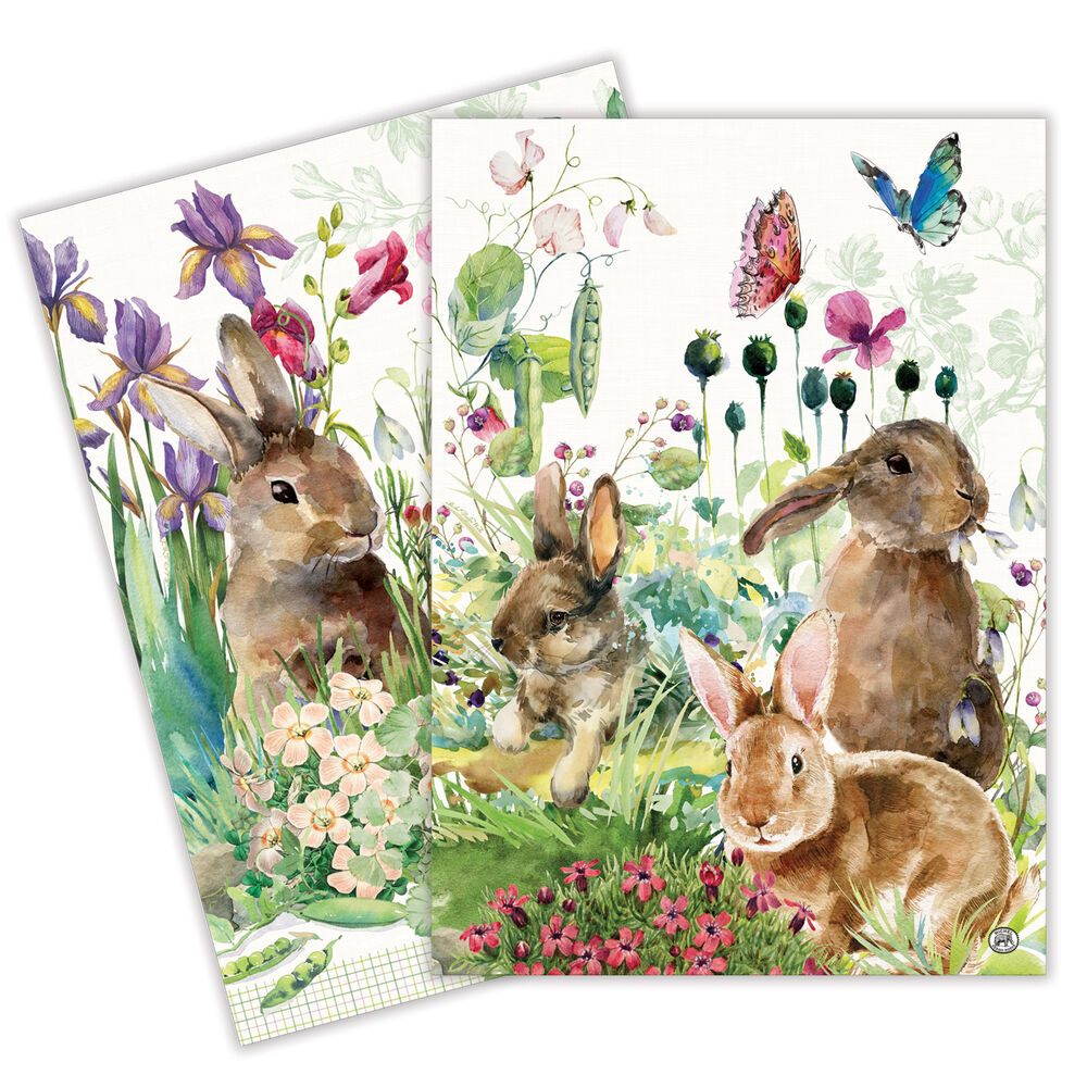 Michel Design Works - Kitchen Towel Set of 2 - Bunny Meadow