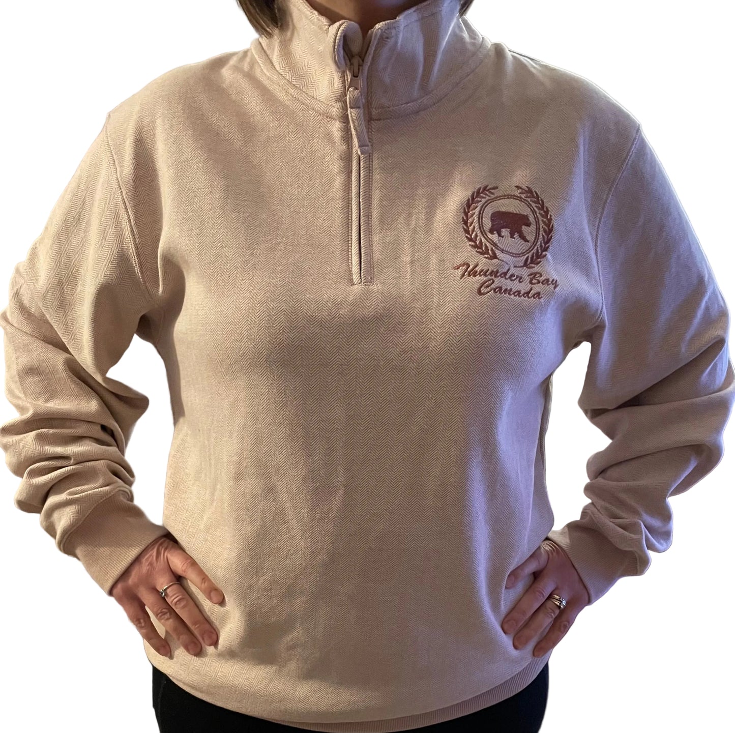 Souvenir Clothing - Adult Herringbone Sweatshirt - Brick - Thunder Bay, Canada