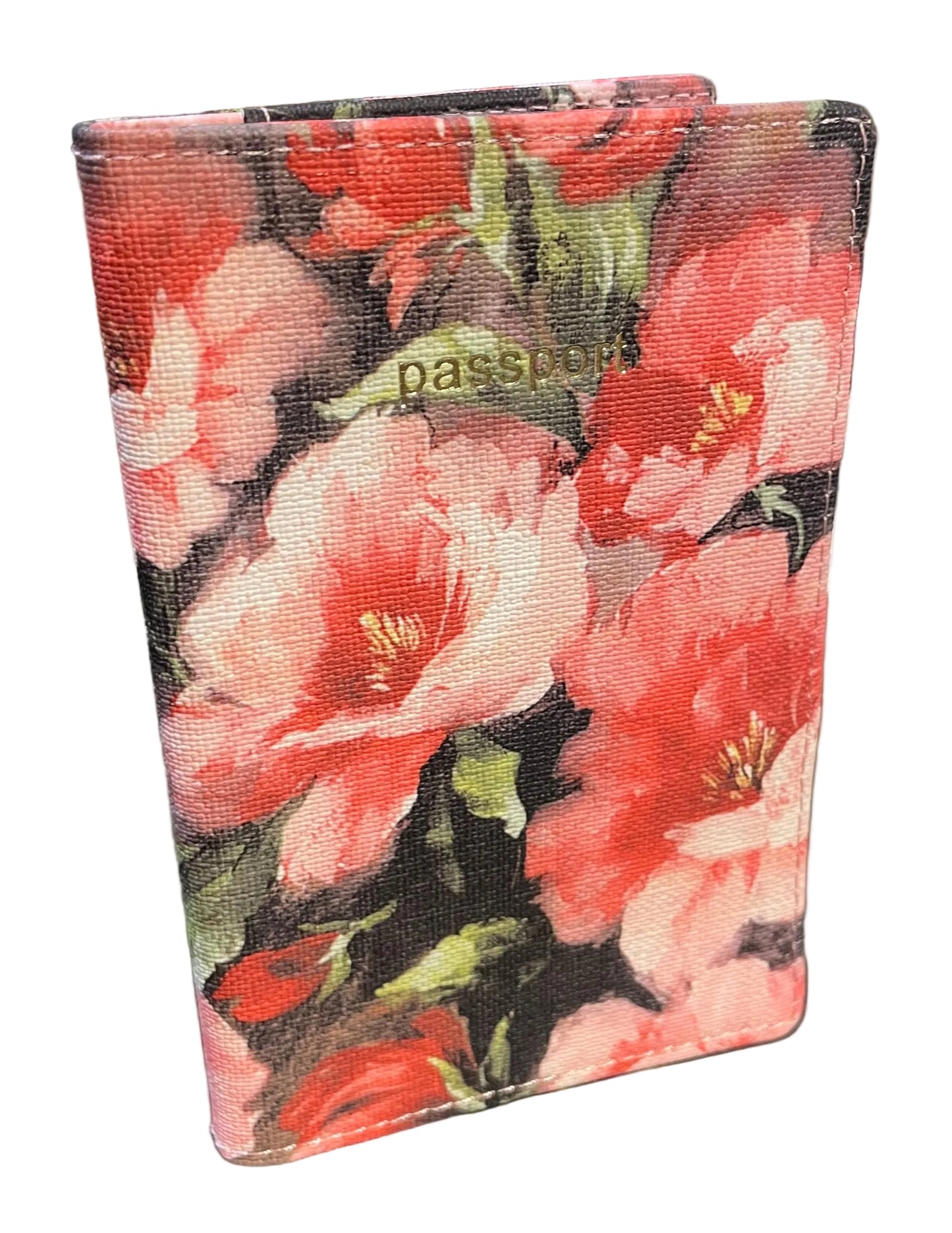 Caracol - Passport Holder - Flower Red