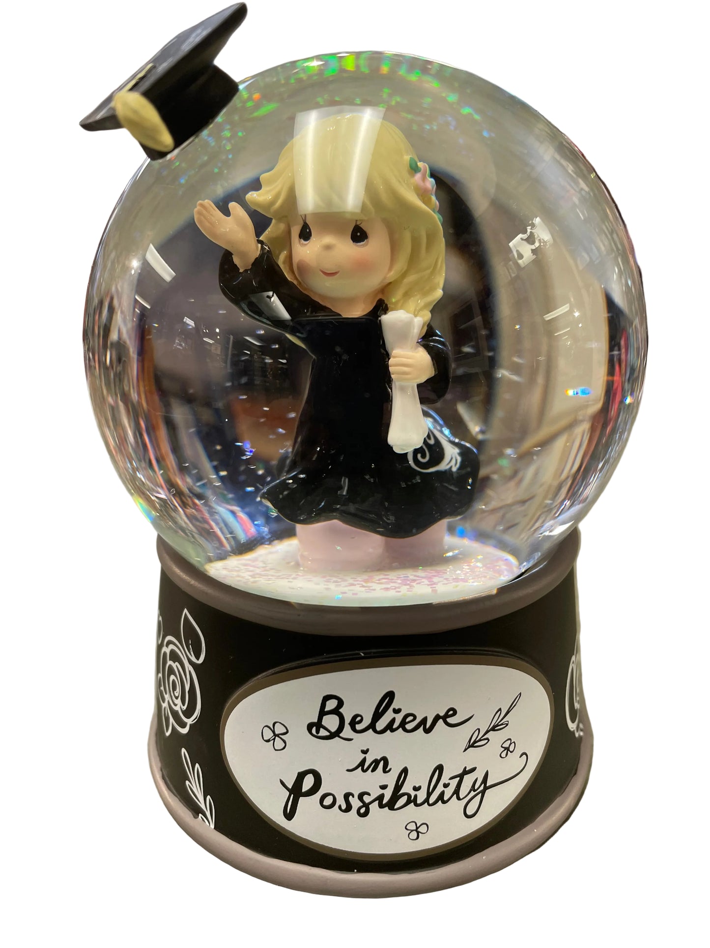 Precious Moments - Snow Globe - Believe in Possibility