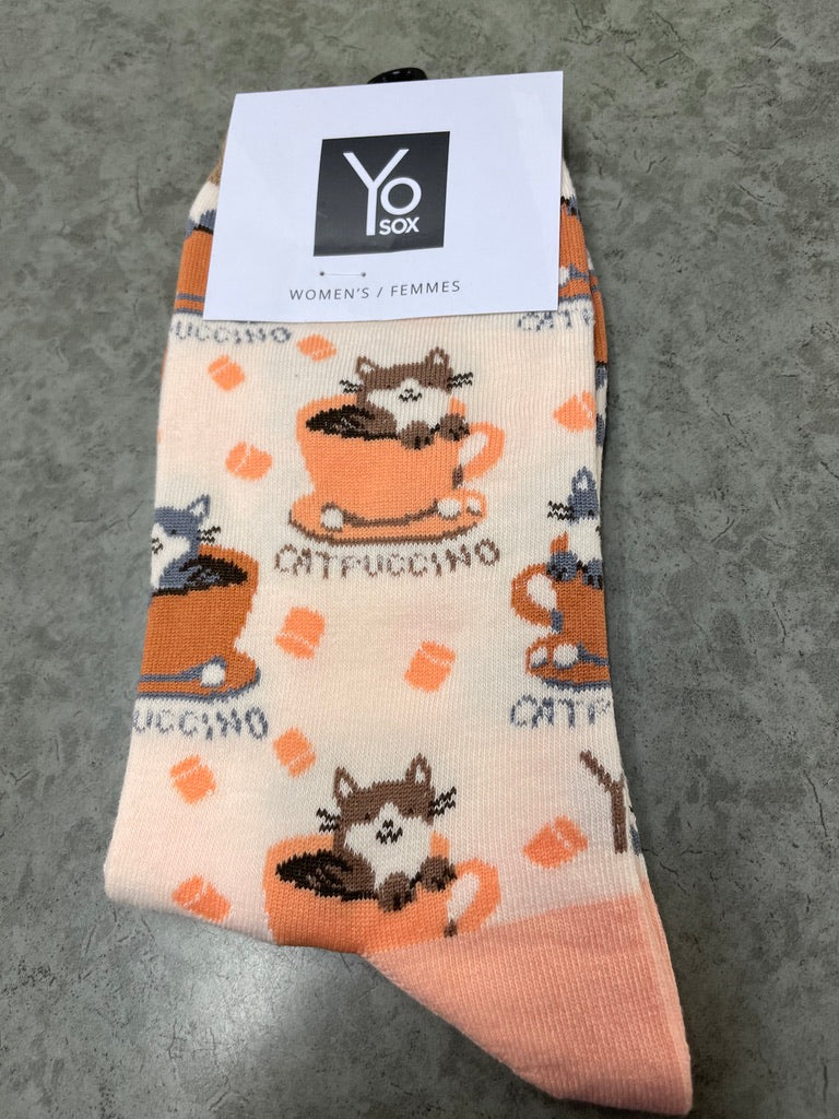 Yo Socks - Women's - Catpuccino