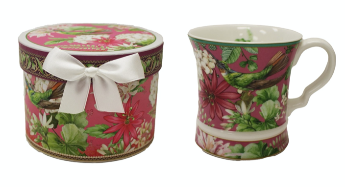 Drinkware - Porcelain Mug - Hummingbird