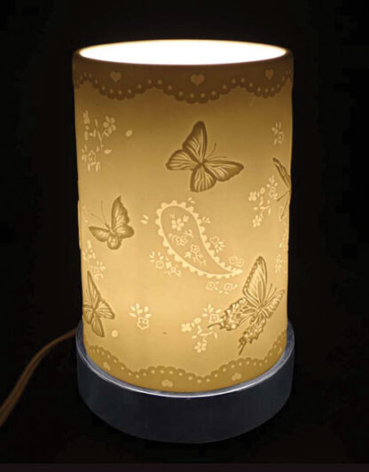 Touch Lamp - Butterfly Porcelain Cover