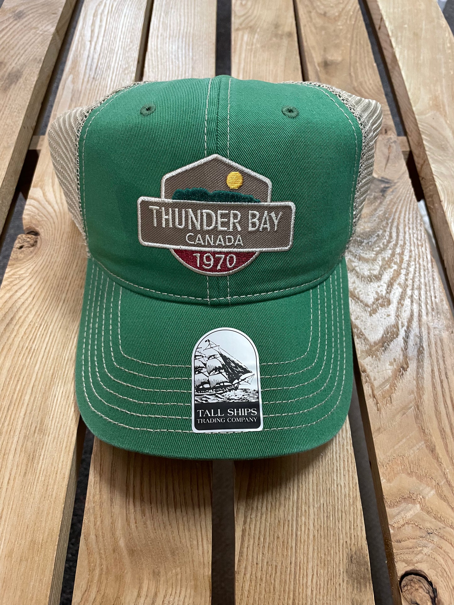 Ball Cap - Thunder Bay - 1970 - Green Mesh