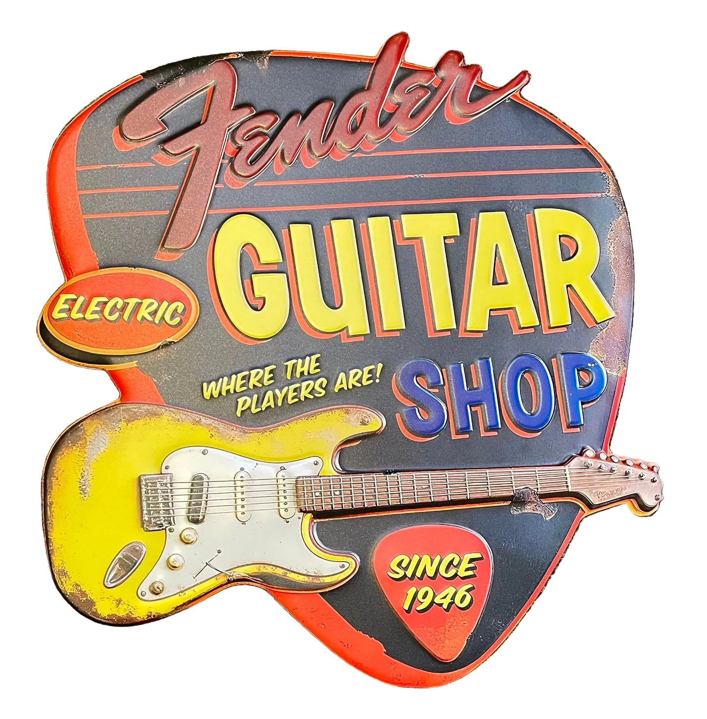 Sign - Fender Guitar Shop