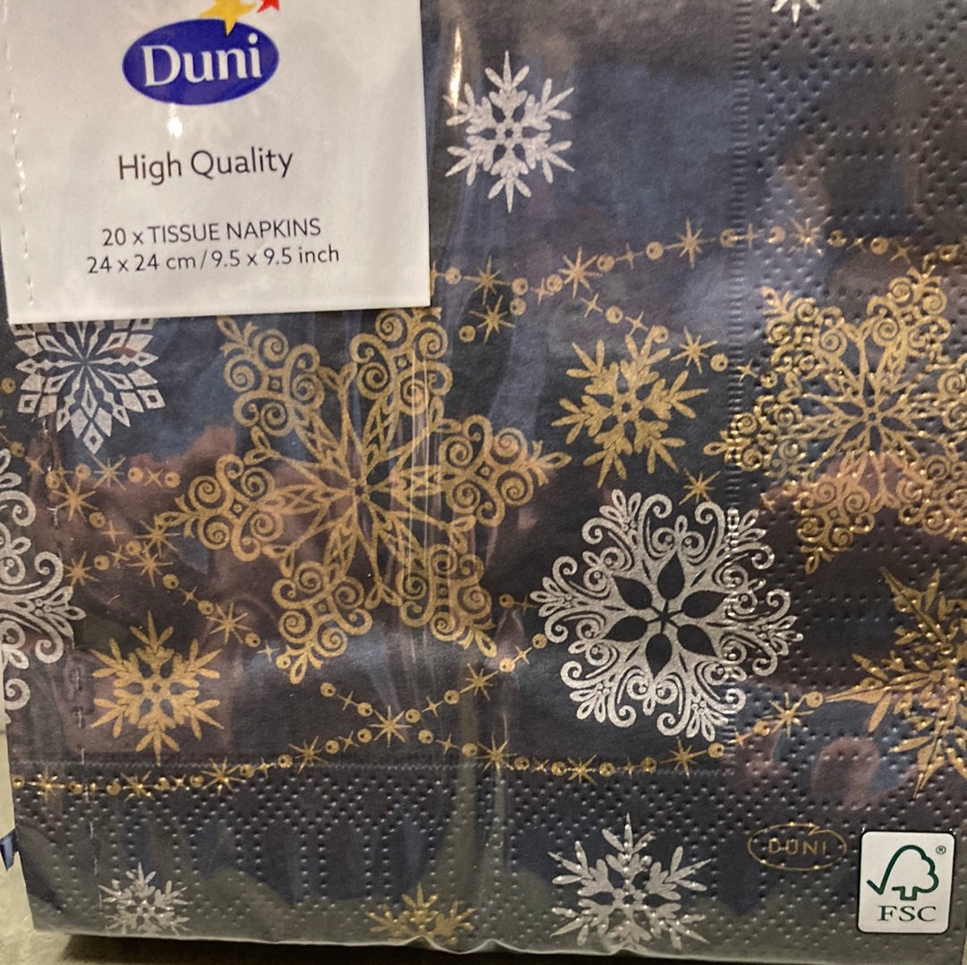 Napkins - Snow Glitter - Cocktail