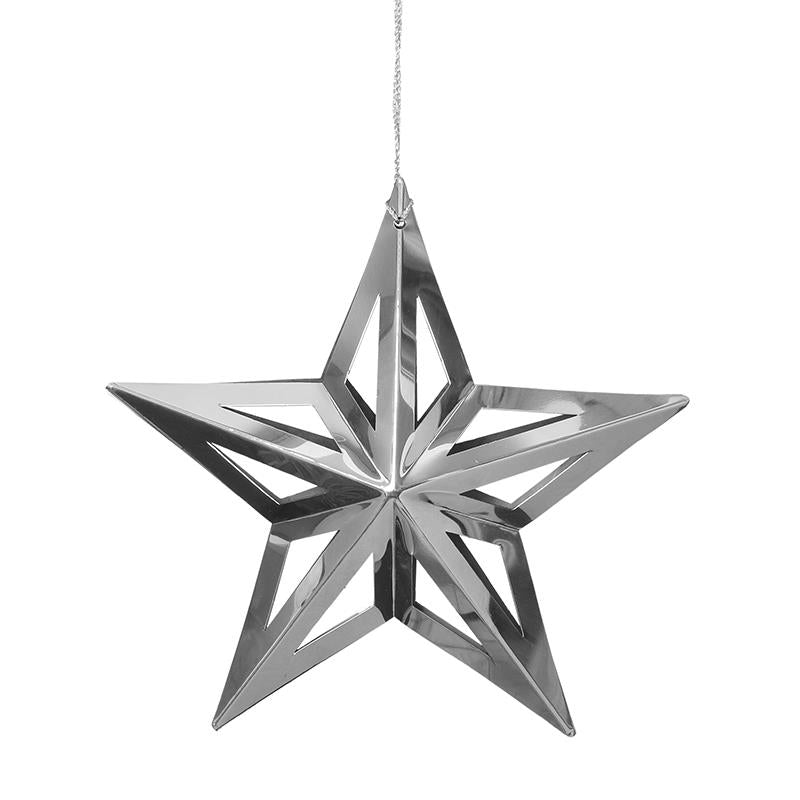 Christmas - Silver Star Ornament