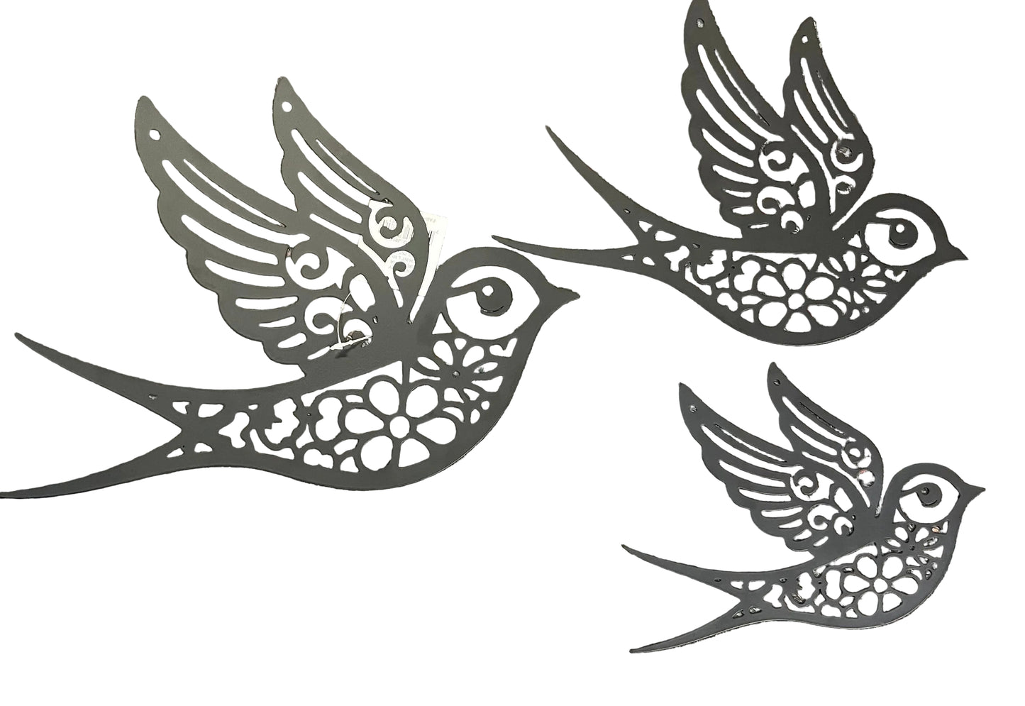 Garden - Metal Wall Art - Set of 3 Birds