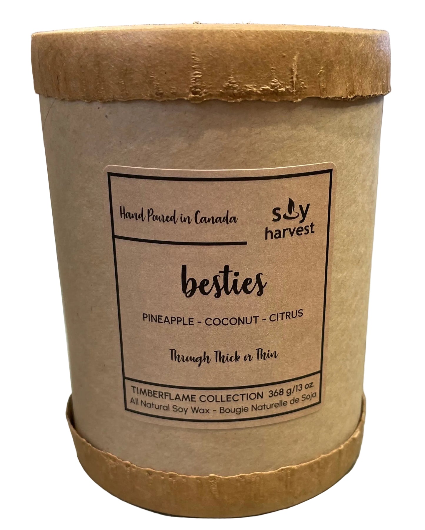 Soy Harvest Candles - Timber Flame - Besties