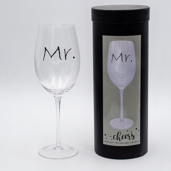 Drinkware - Mr. & Mrs. Wine Glasses