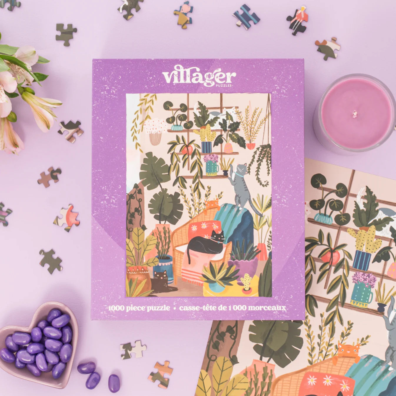 Villager Puzzle - Laura Konyndyk - Balcony Cats