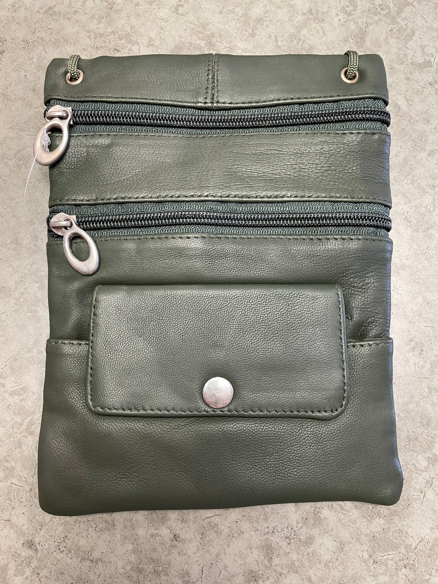 Leather Bag - JBG - Green