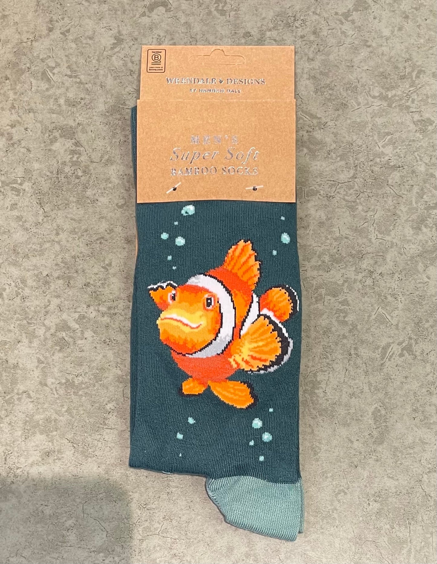 Wrendale Designs - Men's Socks - Clown Fish