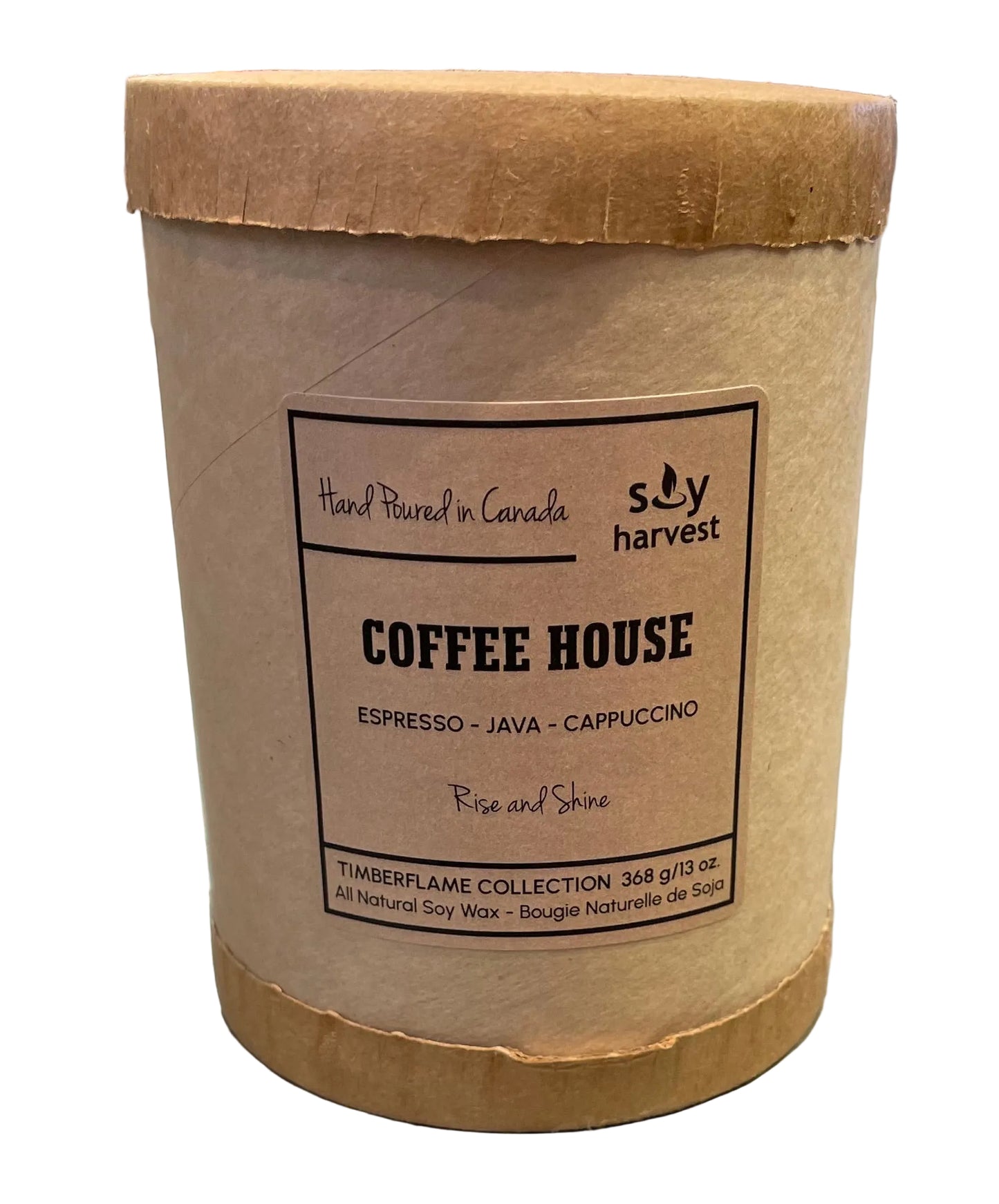 Soy Harvest Candles - Coffee House - Timber Flame