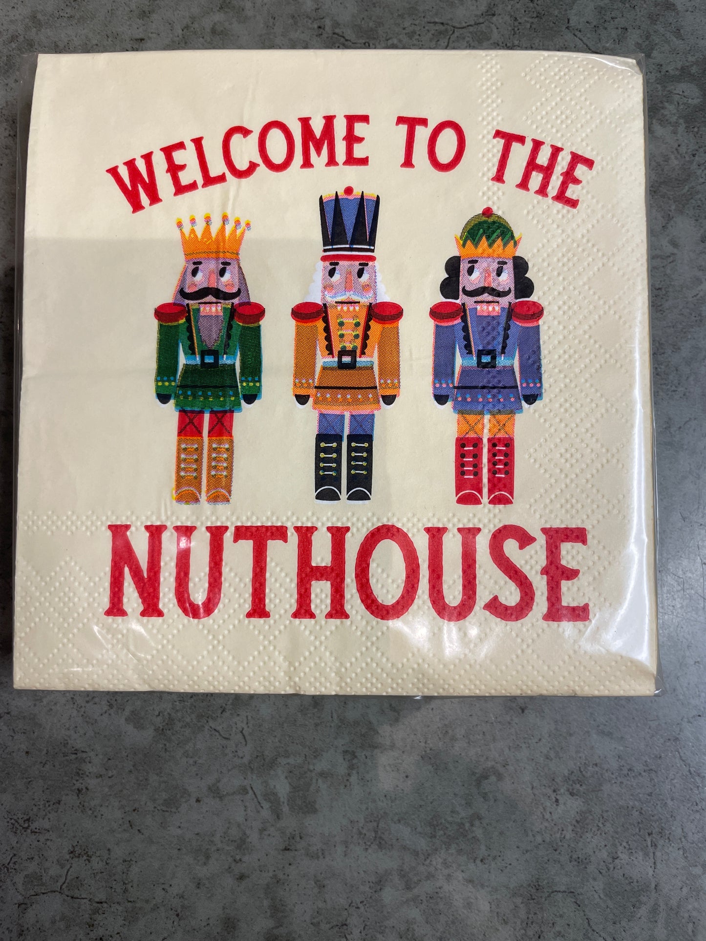 Napkins - Cocktail - Welcome to the Nuthouse