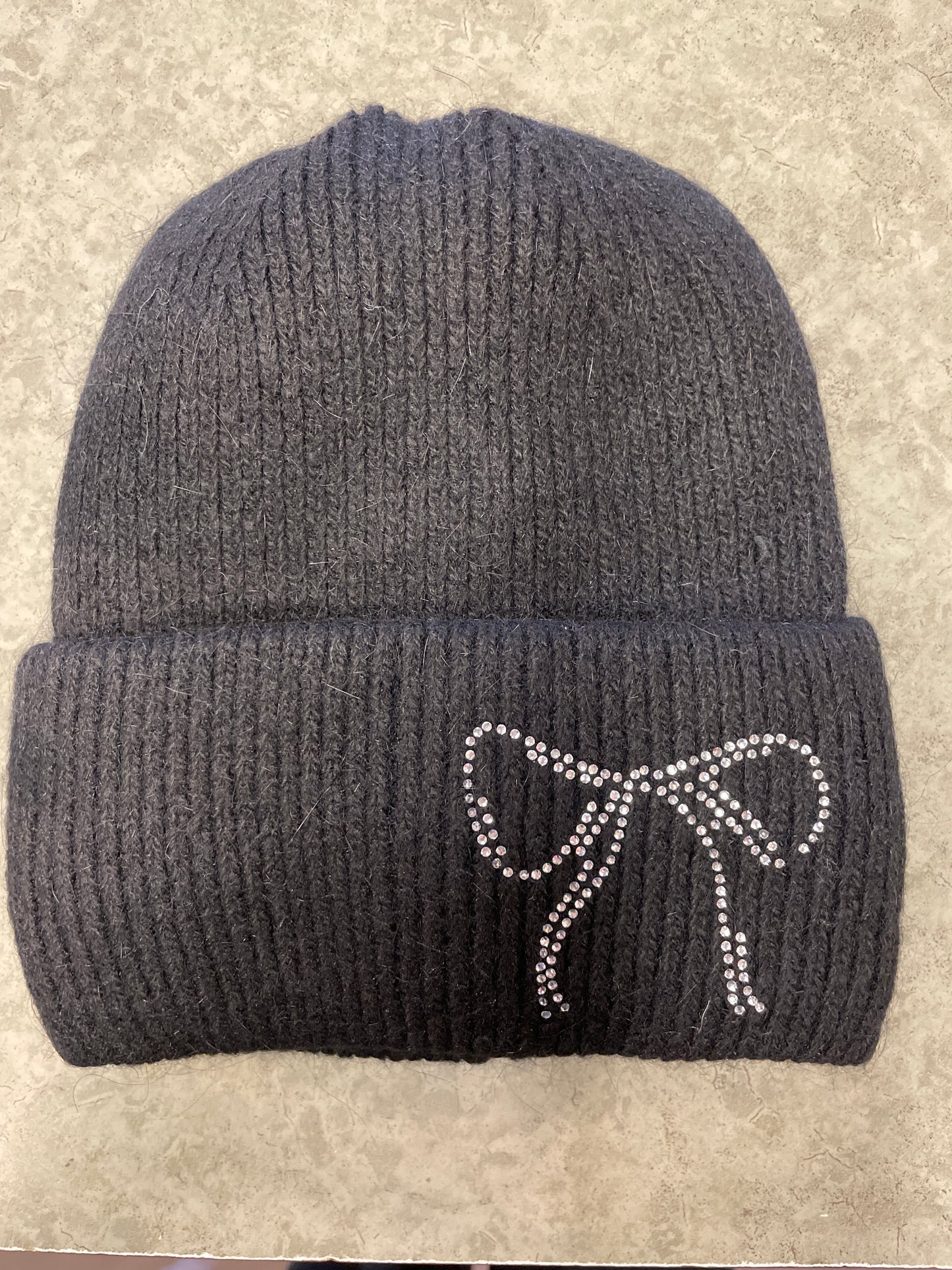 Ladies Winter Hat - With Bow