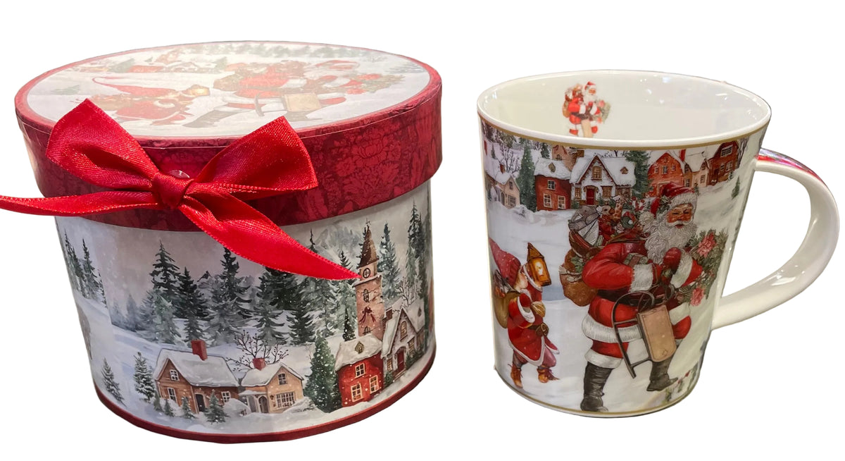 Christmas - Santa Mug with Gift Box