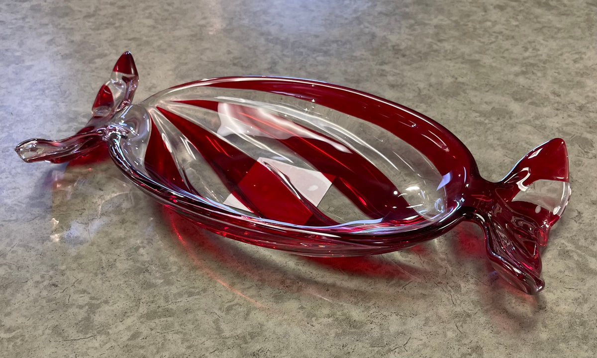 Christmas - Glass Candy Plate