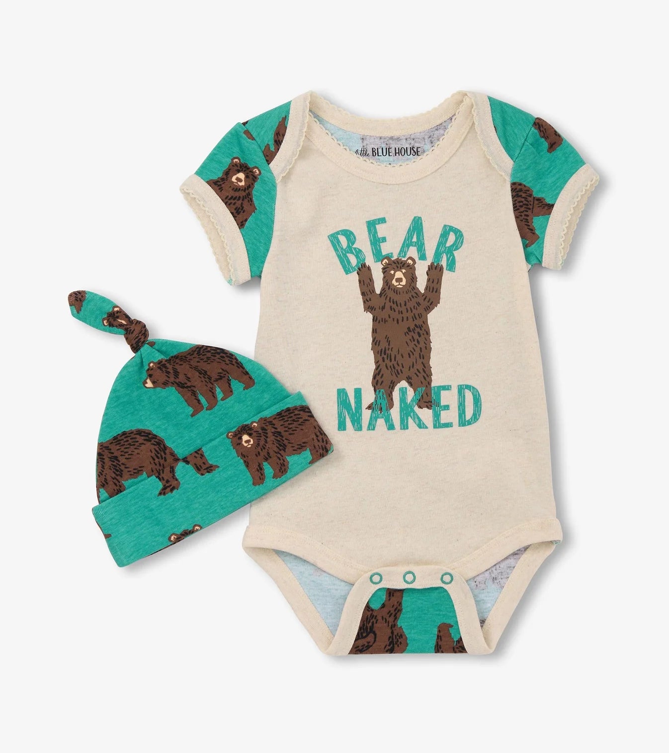 Baby - Body Suit & Hat - Bear Naked